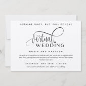 Kraftpapier, rustikal, Online Virtual Wedding Einladung (Vorderseite)