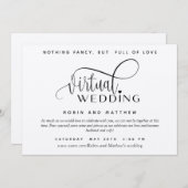 Kraftpapier, rustikal, Online Virtual Wedding Einladung (Vorne/Hinten)