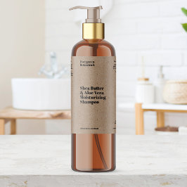 Kraftpapier sieht wasserdicht aus schaumweinetikett