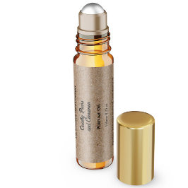 Kraftpapier-Style-Parfümerrollen-Flaschenetikett Wasserflaschenetikett