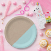 Kraftpapier u. eingetauchter pappteller (Party)