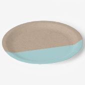 Kraftpapier u. eingetauchter pappteller (Schrägansicht)