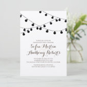 Kraftpapier-Zeichenketten: Moderne Begegnungsparte Einladung (Stehend Vorderseite)