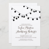 Kraftpapier-Zeichenketten: Moderne Begegnungsparte Einladung (Vorne/Hinten)