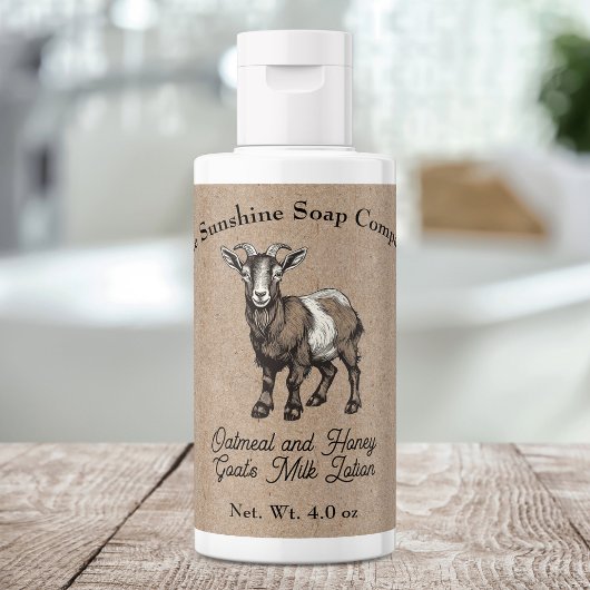 Kraftpapierartig Goat's Milk Cosmetics Label