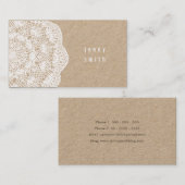Kraftpapierbrettu. -spitzedoily-Mode-Visitenkarten Visitenkarte (Vorne/Hinten)