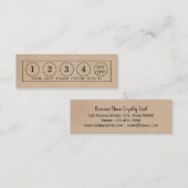 Kraftpapiereffektstreifen - Treuekarte (Vorne/Hinten)