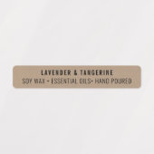 Kraftpapierkandle-Siegel-Etiketten Etiketten (Design 1)