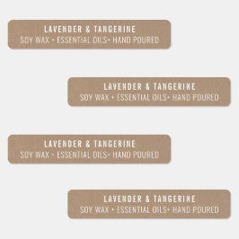 Kraftpapierkandle-Siegel-Etiketten Etiketten