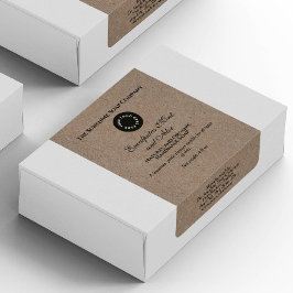 Kraftpapierstanzseifenverpackungslabel w Logo