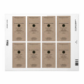 Kraftpapierstanzseifenverpackungslabel w Logo (Vorne)