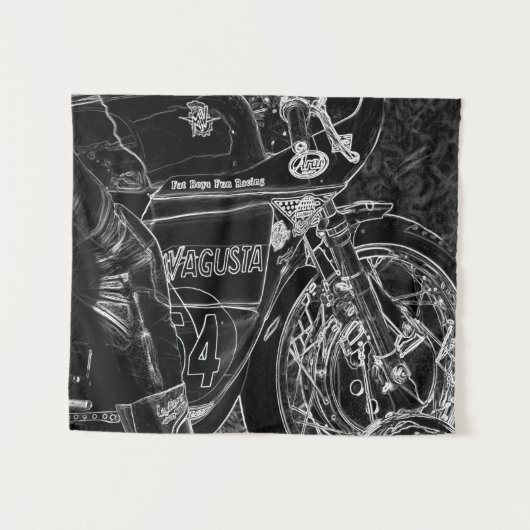 Kraftrad 1 WT Wandteppich (Vorderseite (Horizontal))