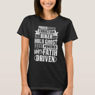 Kraftrad Christlich Biker Faith Driven 1 T-Shirt
