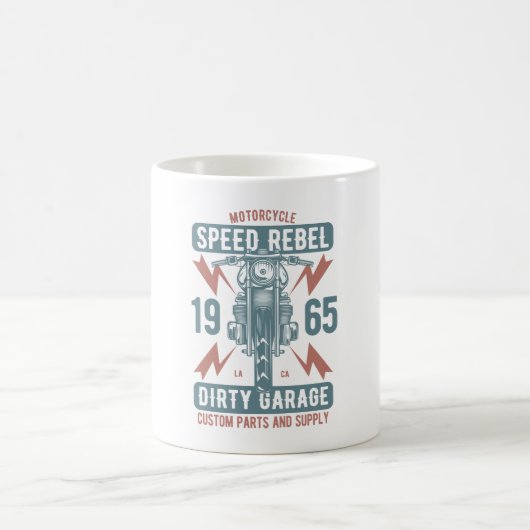 Kraftrad-Geschwindigkeitsrebel 1965 Kaffeetasse (Mittel)