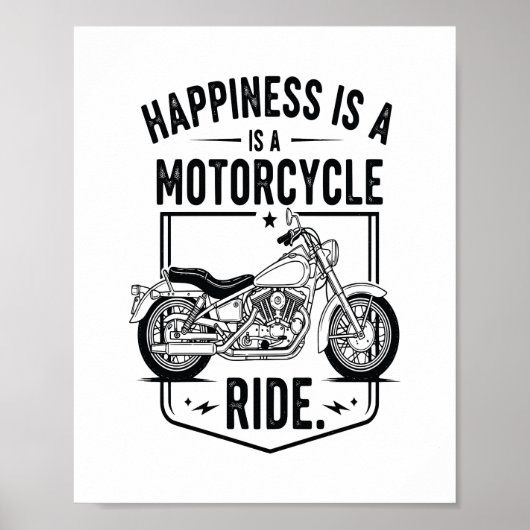 Kraftrad im Wüstenkaktus Western Set (2) Poster (Vorne)