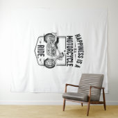 Kraftrad im Wüstenkaktus Western Set (2) Wandteppich (Beispiel (Horizontal))