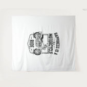 Kraftrad im Wüstenkaktus Western Set (2) Wandteppich (Vorderseite (Horizontal))