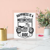 Kraftrad im Wüstenkaktus Western Set (3) Acrylschild (Hochzeit)