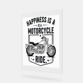 Kraftrad im Wüstenkaktus Western Set (3) Acrylschild (Winkel)