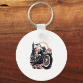 Kraftrad im Wüstenkaktus Western Set (3) Schlüsselanhänger (Vorderseite)