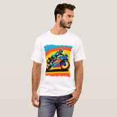 Kraftrad mit hoher Geschwindigkeit T-Shirt (Vorne ganz)