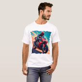 Kraftrad mit hoher Geschwindigkeit T-Shirt (Vorne ganz)