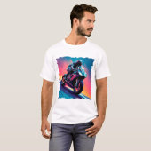 Kraftrad mit hoher Geschwindigkeit T-Shirt (Vorne ganz)