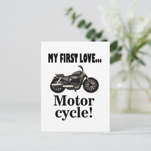 Kraftrad Postkarte (Stehend Vorderseite)