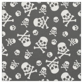 Kraftrad und Kreuzknochen Stoff (Nahaufnahme)