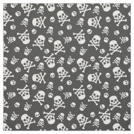 Kraftrad und Kreuzknochen Stoff