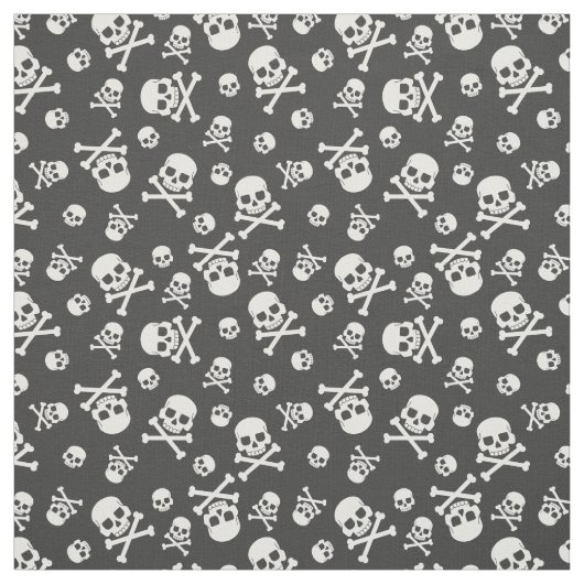 Kraftrad und Kreuzknochen Stoff (Muster)