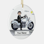 Kraftrad — Weiblich Keramik Ornament (Rechts)