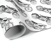 Krafträder Geschenkpapier (Rolleneckpunkt)