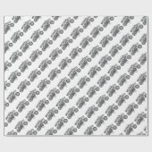 Krafträder Geschenkpapier (Flach)