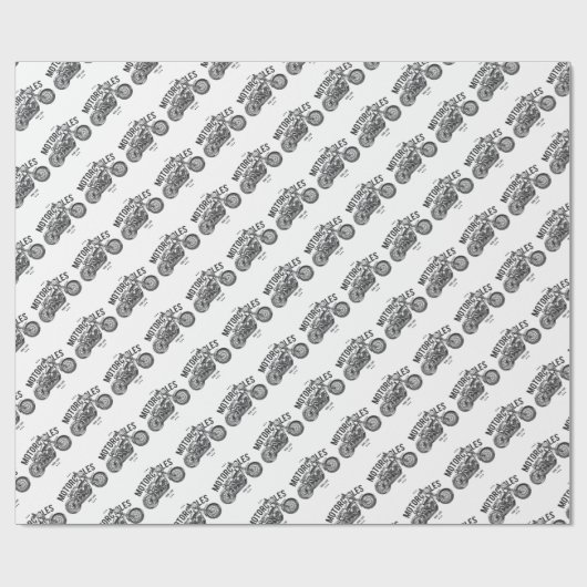 Krafträder Geschenkpapier (Flach)