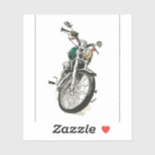 Krafträder in Tinte I Aufkleber (Blatt)