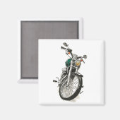 Krafträder in Tinte I Magnet (Vorderseite/Rückseite)