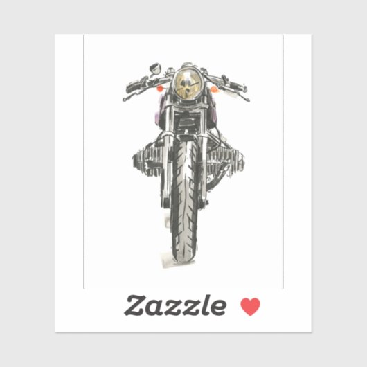 Krafträder in Tinte II Aufkleber (Blatt)