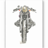 Krafträder in Tinte II Aufkleber (Vorderseite)