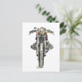 Krafträder in Tinte II Postkarte (Stehend Vorderseite)