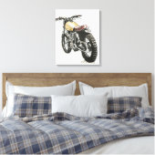 Krafträder in Tinte III Leinwanddruck (Insitu (Schlafzimmer))