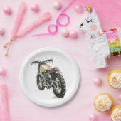 Krafträder in Tinte III Pappteller (Party)