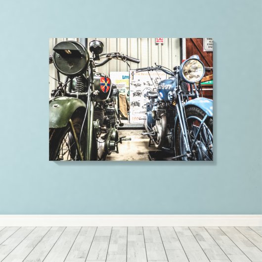 Krafträder Leinwanddruck (Insitu (Holzboden))