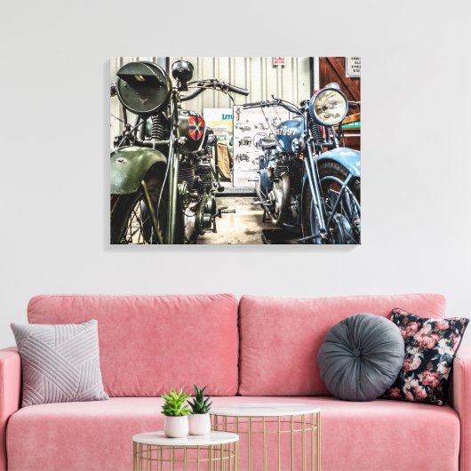 Krafträder Leinwanddruck (Insitu (Wohnzimmer))