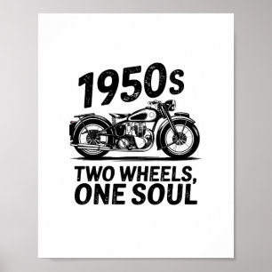 Krafträder mit zwei Rädern, einem Soul Poster