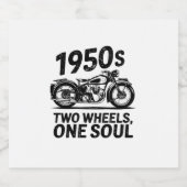 Krafträder mit zwei Rädern, einem Soul Schaumweinetikett (Einzelnes Label)