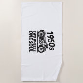 Krafträder mit zwei Rädern, einem Soul Strandtuch (Vorderseite)