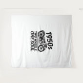 Krafträder mit zwei Rädern, einem Soul Wandteppich (Vorderseite (Horizontal))