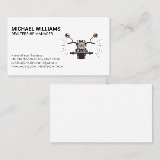 Krafträder Visitenkarte (Vorne/Hinten)