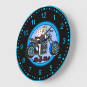 Kraftradhalter und -karten große wanduhr (Winkel)